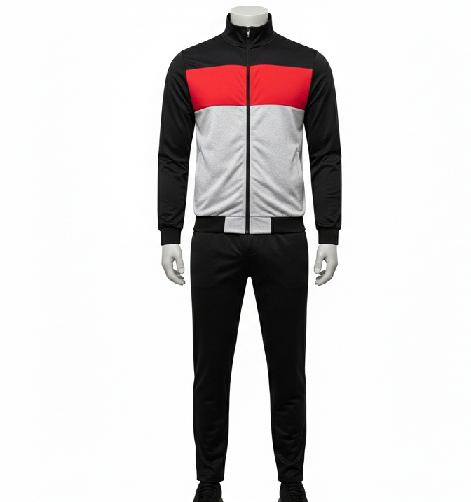 Casual Full Sleeves Polyester Tracksuit